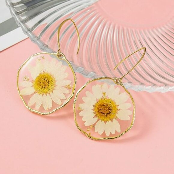 Natural Real Flowers Jewelry Set - Picture 3 of 4